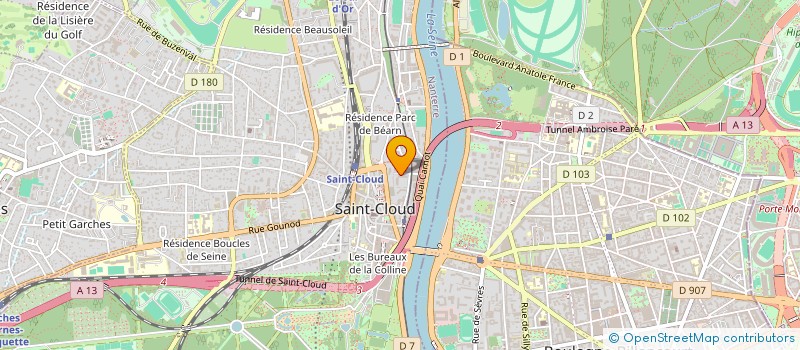 localisation de l'entreprise MONSIEUR CHRISTOPHE ROLAND à SAINT-CLOUD