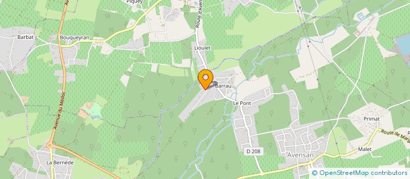 localisation de l'entreprise MONSIEUR CHRISTOPHE ROLLAIN  AVENSAN