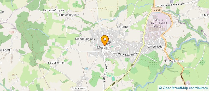 localisation de l'entreprise MONSIEUR CHRISTOPHE ROLLAND  MESSIMY