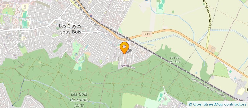 localisation de l'entreprise MONSIEUR CHRISTOPHE ROLLAND  VILLEPREUX