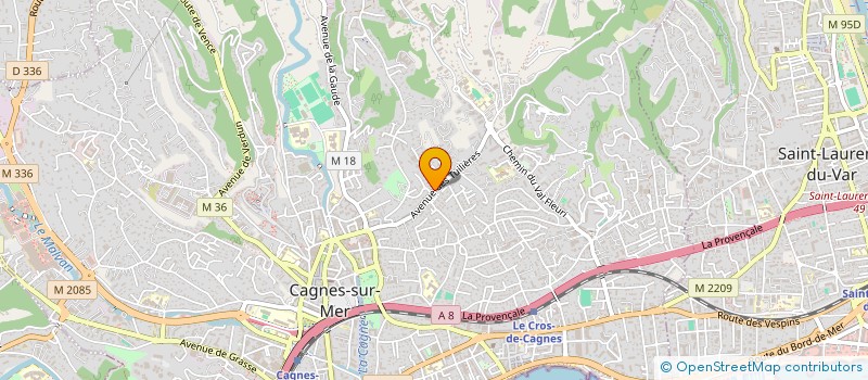 localisation de l'entreprise MONSIEUR CHRISTOPHE ROLLANDO à CAGNES-SUR-MER