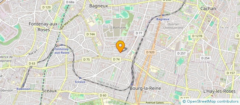 localisation de l'entreprise MONSIEUR CHRISTOPHE ROLLEY à BAGNEUX