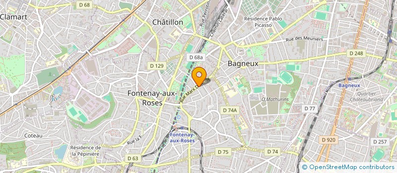 localisation de l'entreprise MONSIEUR CHRISTOPHE ROMAIN à FONTENAY-AUX-ROSES