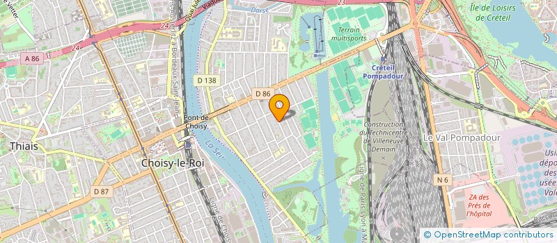 localisation de l'entreprise MONSIEUR CHRISTOPHE RONNE  CHOISY-LE-ROI