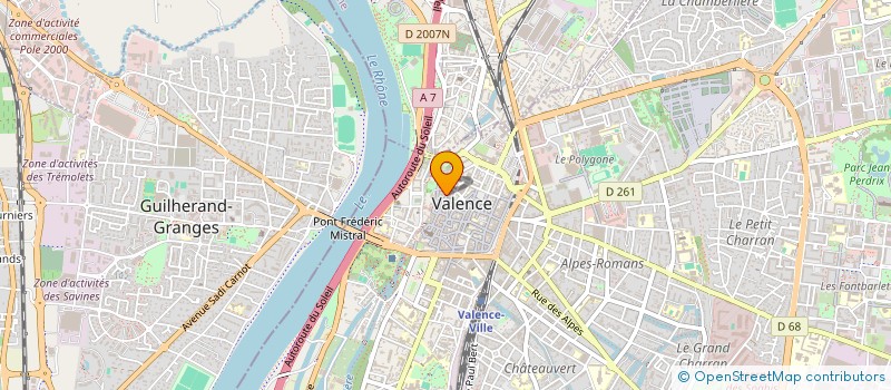 localisation de l'entreprise MONSIEUR CHRISTOPHE ROQUET à VALENCE