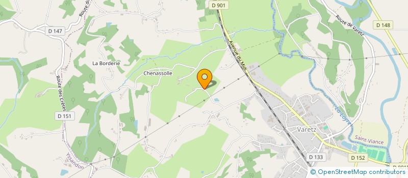 localisation de l'entreprise MONSIEUR CHRISTOPHE ROSE  ALLASSAC