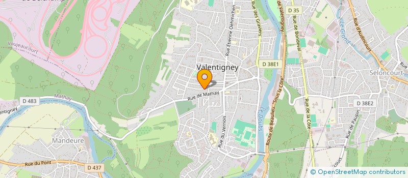 localisation de l'entreprise MONSIEUR CHRISTOPHE ROSENZWEIG  VALENTIGNEY