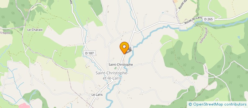 localisation de l'entreprise MONSIEUR CHRISTOPHE ROSIER  SAINT-CHRISTOPHE-ET-LE-LARIS