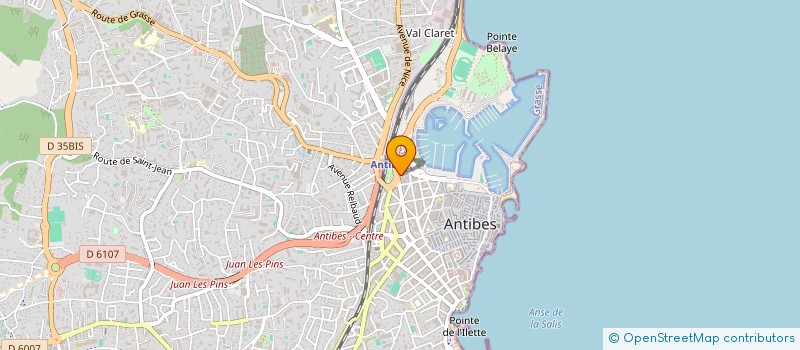 localisation de l'entreprise MONSIEUR CHRISTOPHE ROSSI à ANTIBES
