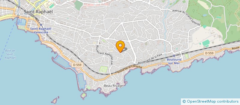 localisation de l'entreprise MONSIEUR CHRISTOPHE ROSSIGNOL  SAINT-RAPHAEL