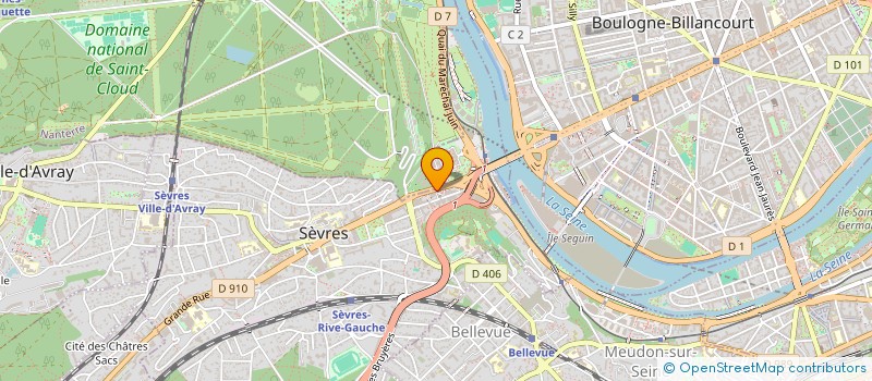 localisation de l'entreprise MONSIEUR CHRISTOPHE ROSTAING à SEVRES