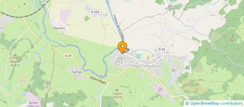 localisation de l'entreprise MONSIEUR CHRISTOPHE ROUBAUD  AGEN-D'AVEYRON