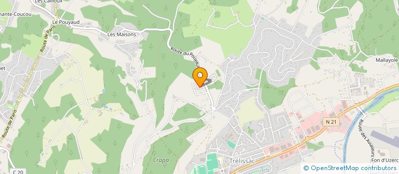 localisation de l'entreprise MONSIEUR CHRISTOPHE ROUBINET  TRELISSAC