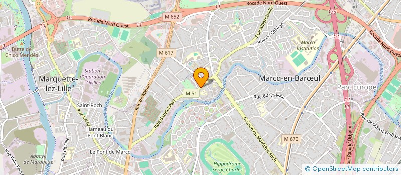 localisation de l'entreprise MONSIEUR CHRISTOPHE ROUGEMONT à MARCQ-EN-BARŒUL