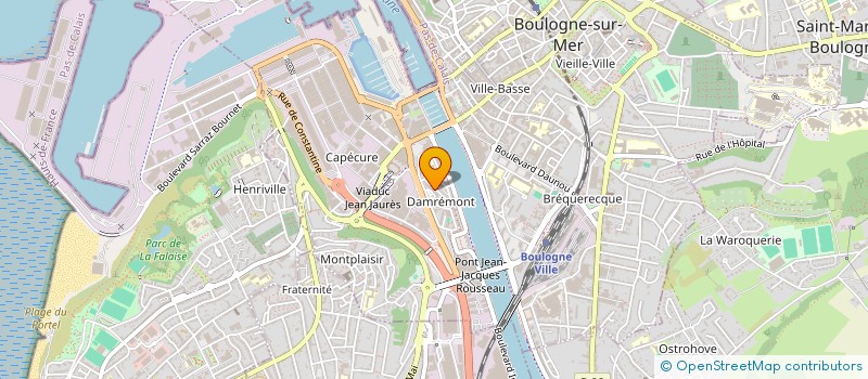 localisation de l'entreprise MONSIEUR CHRISTOPHE ROUGEMONT à BOULOGNE-SUR-MER