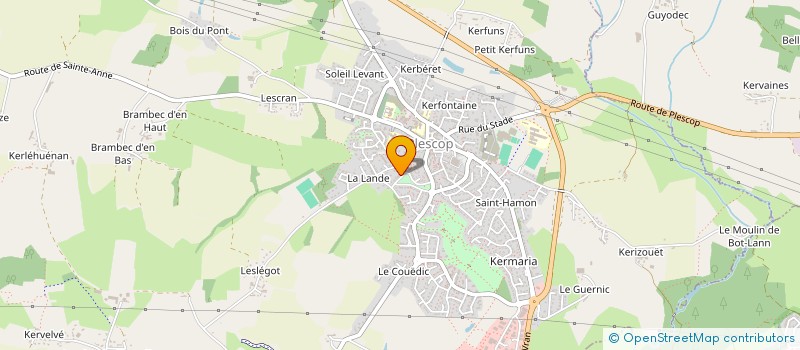 localisation de l'entreprise MONSIEUR CHRISTOPHE ROUILLE  PLESCOP