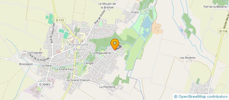 localisation de l'entreprise MONSIEUR CHRISTOPHE ROULIN  AIGREFEUILLE-D'AUNIS