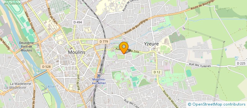 localisation de l'entreprise MONSIEUR CHRISTOPHE ROUSSEAU  YZEURE