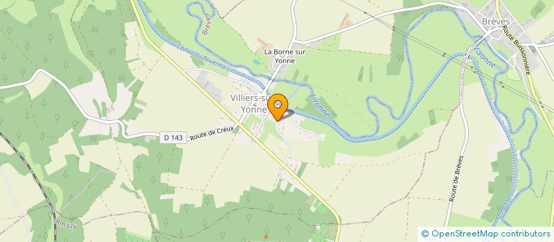 localisation de l'entreprise MONSIEUR CHRISTOPHE ROUSSEAU à VILLIERS-SUR-YONNE