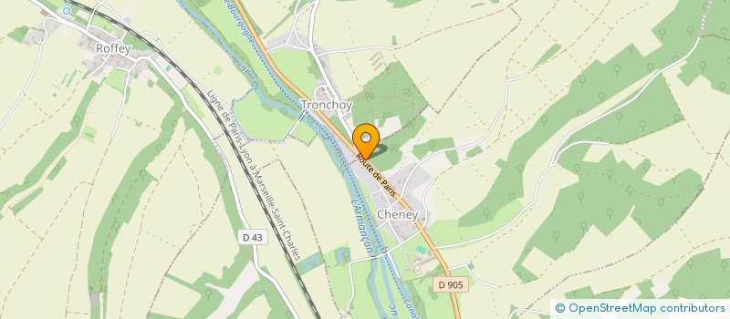 localisation de l'entreprise MONSIEUR CHRISTOPHE ROUSSEL  TRONCHOY