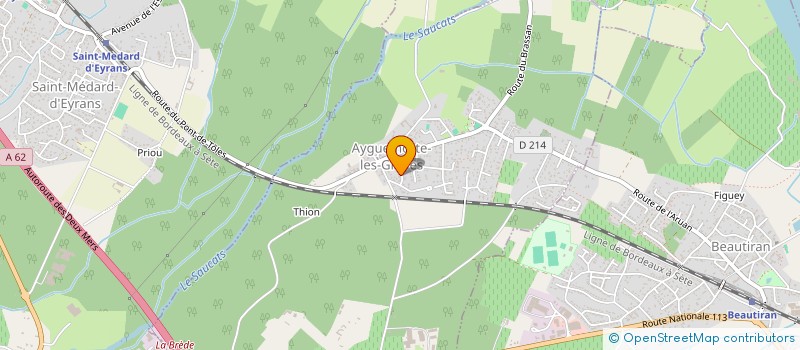 localisation de l'entreprise MONSIEUR CHRISTOPHE ROUSSEL  AYGUEMORTE-LES-GRAVES