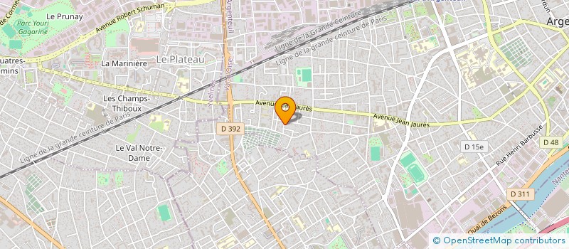 localisation de l'entreprise MONSIEUR CHRISTOPHE ROUSSET  ARGENTEUIL