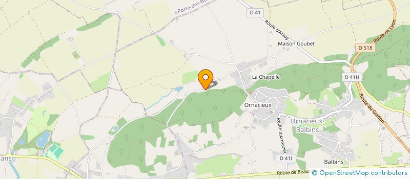 localisation de l'entreprise MONSIEUR CHRISTOPHE ROUSTAN  ORNACIEUX-BALBINS