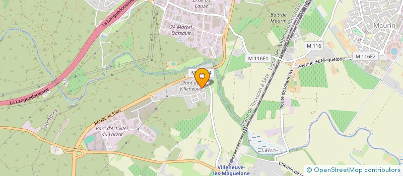 localisation de l'entreprise MONSIEUR CHRISTOPHE ROUX  VILLENEUVE-LES-MAGUELONE