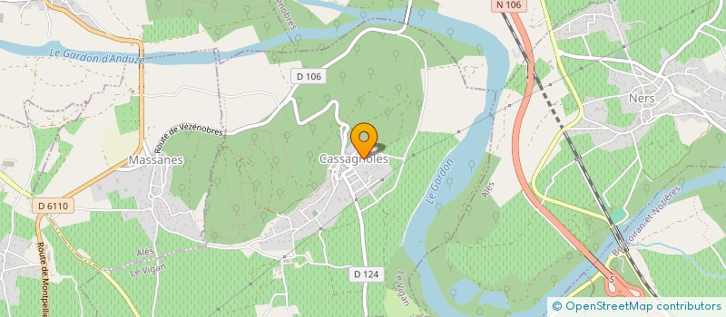 localisation de l'entreprise MONSIEUR CHRISTOPHE ROUX  CASSAGNOLES