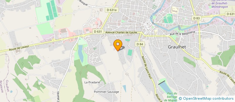 localisation de l'entreprise MONSIEUR CHRISTOPHE ROUZIERES  GRAULHET