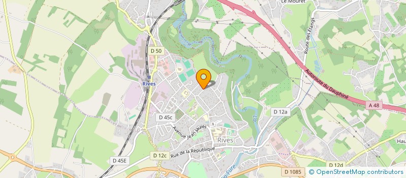 localisation de l'entreprise MONSIEUR CHRISTOPHE ROY  RIVES