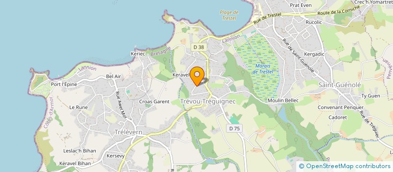 localisation de l'entreprise MONSIEUR CHRISTOPHE ROYANT à TREVOU-TREGUIGNEC