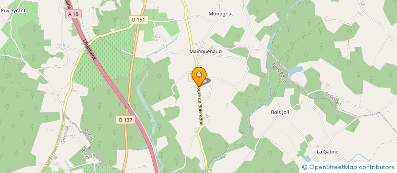 localisation de l'entreprise MONSIEUR CHRISTOPHE ROZE  MIRAMBEAU