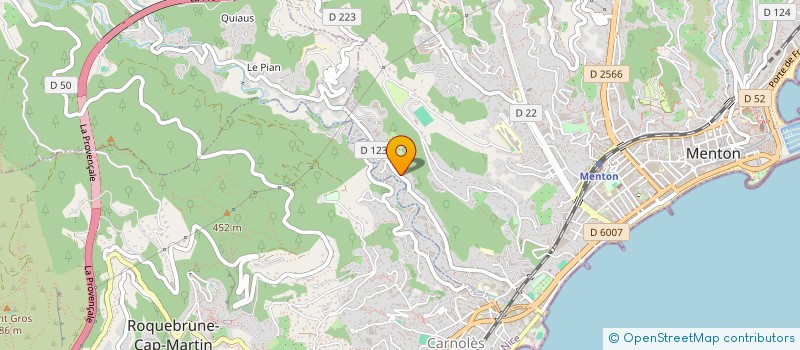 localisation de l'entreprise MONSIEUR CHRISTOPHE RUFF  MENTON