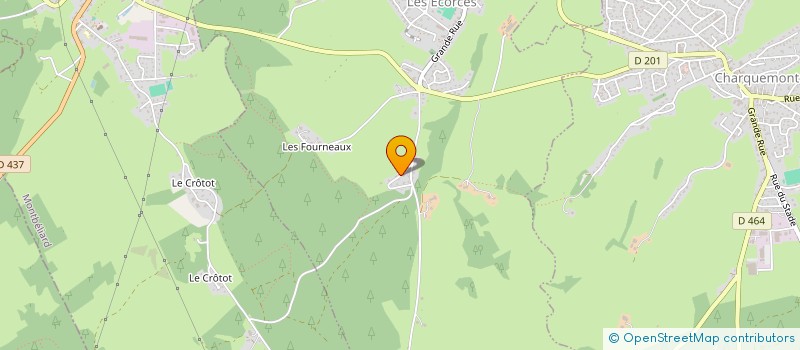 localisation de l'entreprise MONSIEUR CHRISTOPHE RUFFIEUX  LES ECORCES