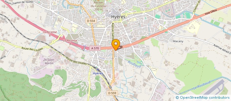 localisation de l'entreprise MONSIEUR CHRISTOPHE RUIZ à HYERES