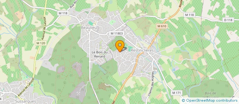 localisation de l'entreprise MONSIEUR CHRISTOPHE RUSAK  RESTINCLIERES