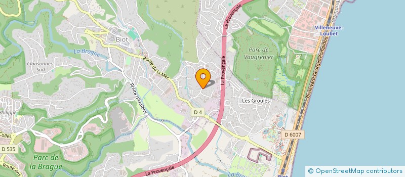 localisation de l'entreprise MONSIEUR CHRISTOPHE SABA  BIOT