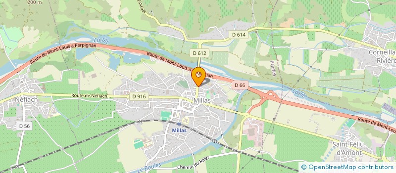 localisation de l'entreprise MONSIEUR CHRISTOPHE SAEZ  MILLAS