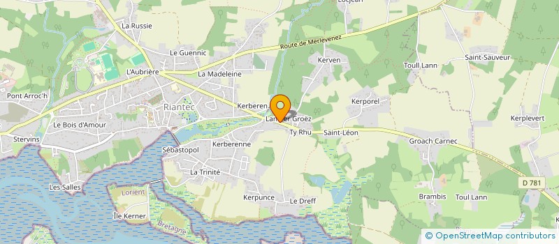 localisation de l'entreprise MONSIEUR CHRISTOPHE SAINT-BONNET  RIANTEC