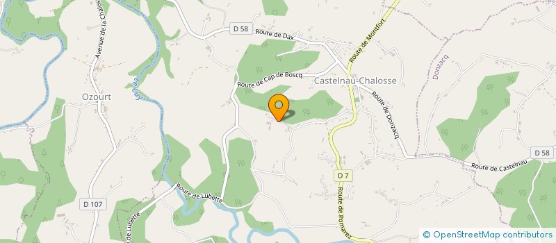 localisation de l'entreprise MONSIEUR CHRISTOPHE SAINT-JEAN  CASTELNAU-CHALOSSE