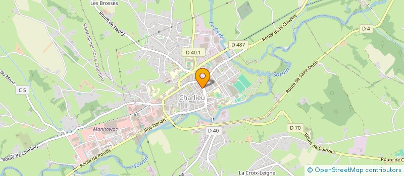 localisation de l'entreprise MONSIEUR CHRISTOPHE SALANON  CHARLIEU