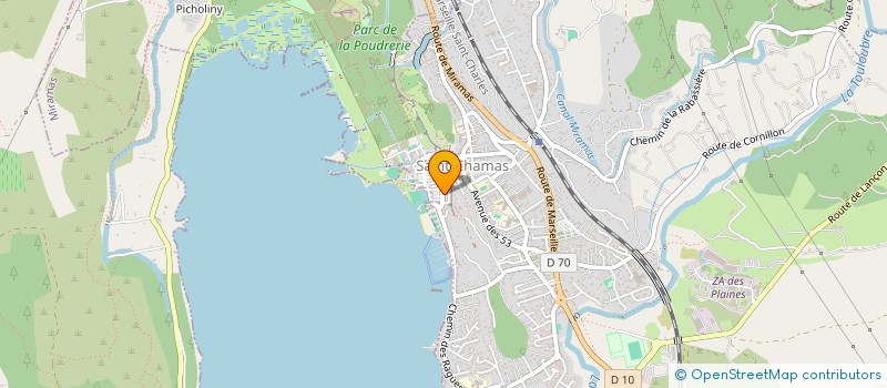 localisation de l'entreprise MONSIEUR CHRISTOPHE SALAVERT  SAINT-CHAMAS