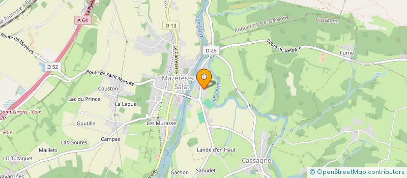 localisation de l'entreprise MONSIEUR CHRISTOPHE SALE  CASSAGNE