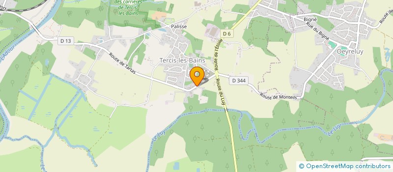 localisation de l'entreprise MONSIEUR CHRISTOPHE SAMORIN  TERCIS-LES-BAINS