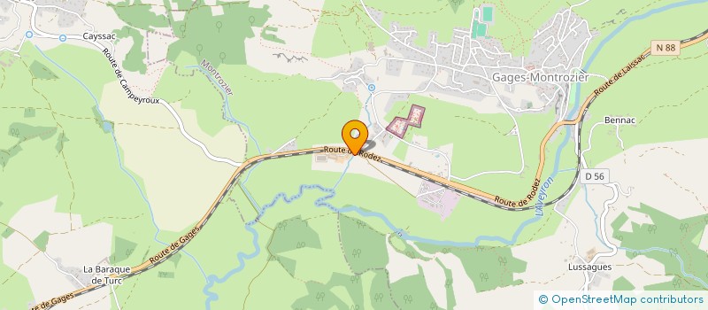 localisation de l'entreprise MONSIEUR CHRISTOPHE SAMSON  MONTROZIER