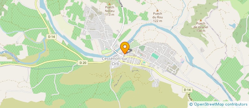 localisation de l'entreprise MONSIEUR CHRISTOPHE SANCHEZ  ROQUEBRUN