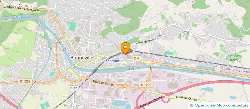 localisation de l'entreprise MONSIEUR CHRISTOPHE SANCHEZ  BONNEVILLE