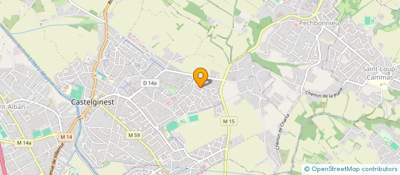 localisation de l'entreprise MONSIEUR CHRISTOPHE SANCHEZ  CASTELGINEST