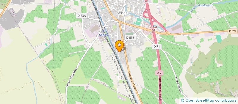 localisation de l'entreprise MONSIEUR CHRISTOPHE SANCHIS  SENAS